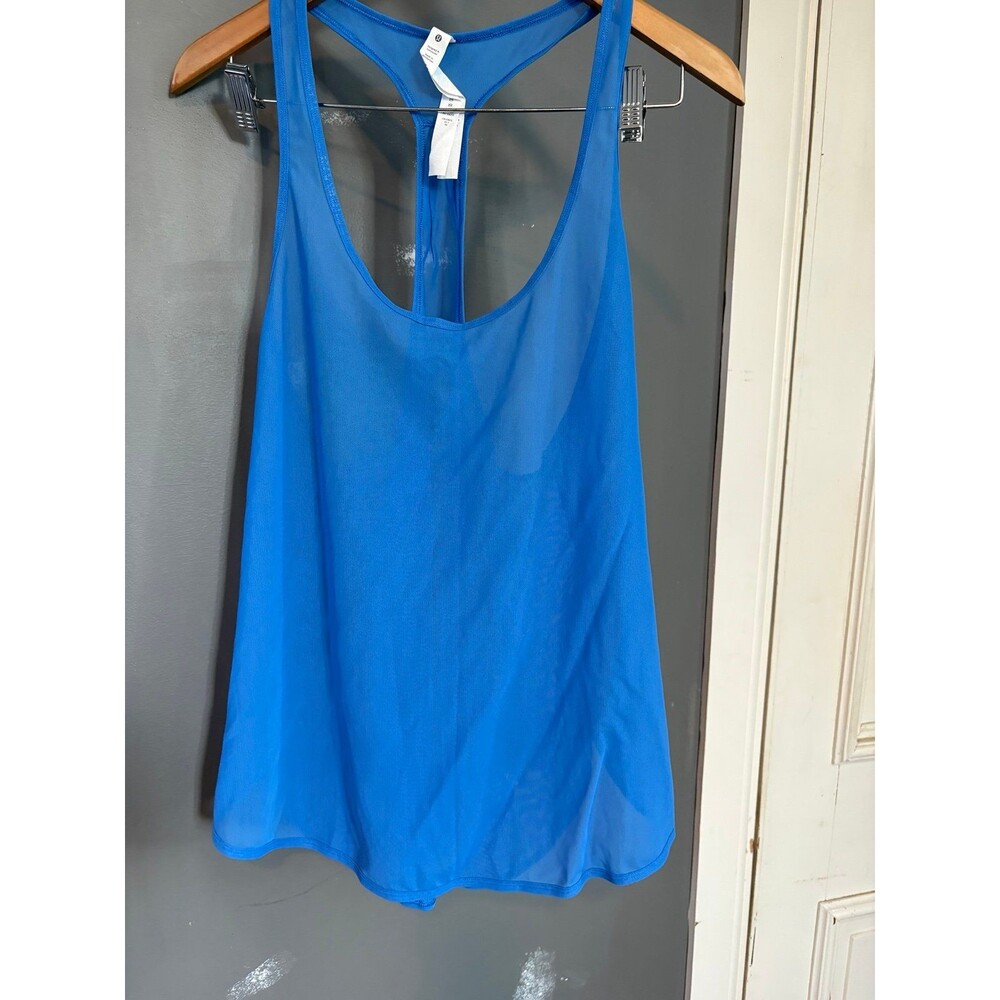 Lululemon size 14 105 Singlet mesh Blue tank top
